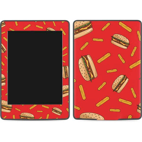 Burgers and Fries Amazon Kindle Skin